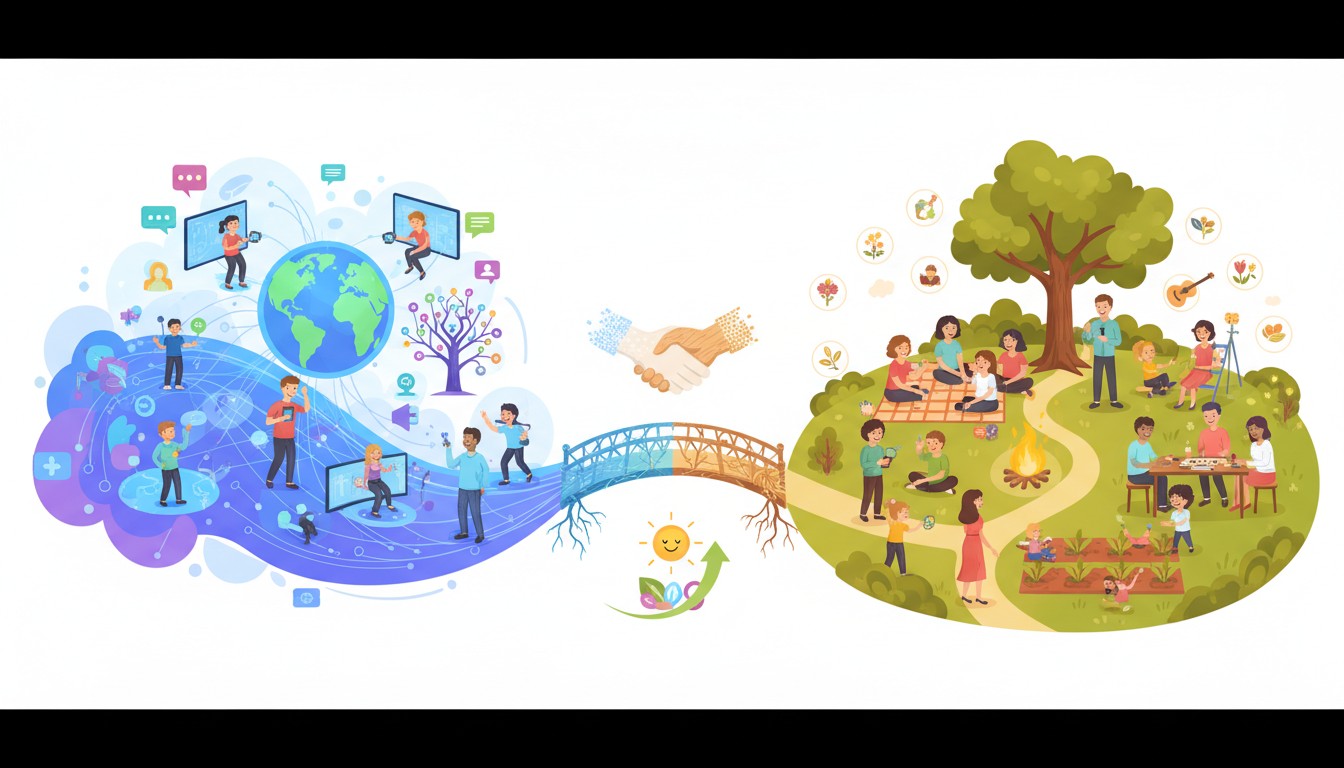 Digital Communities vs Physical Communities: What We Gain and Lose"